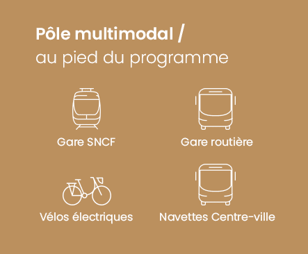 Pôle multimodal - programme immobilier neuf Grasse